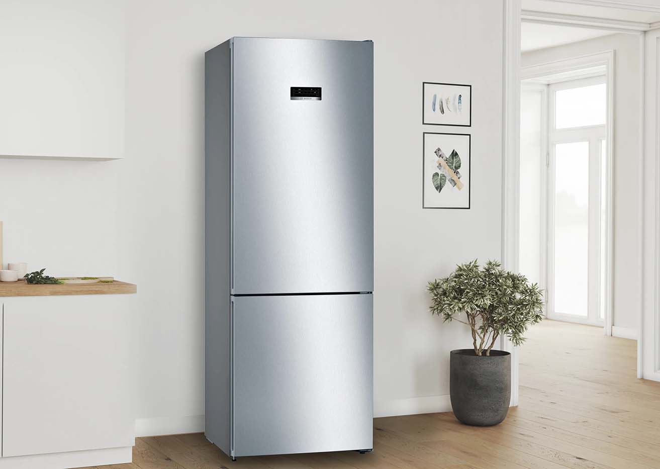 BOSCH KGE49AICA XXL Koel-vriescombinatie Zilver: De Perfecte Keuze voor Jouw Keuken